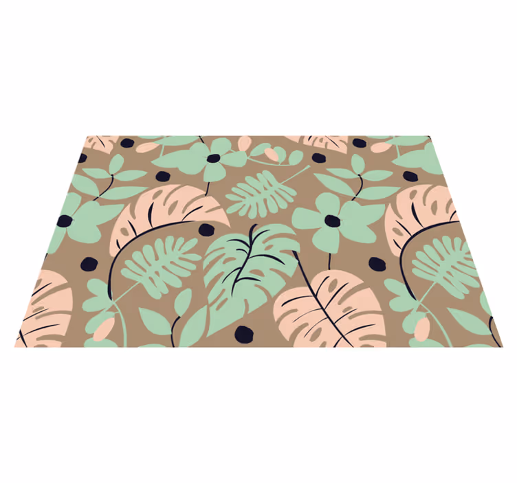 Modern placemat with botanical pattern design - TenStickers