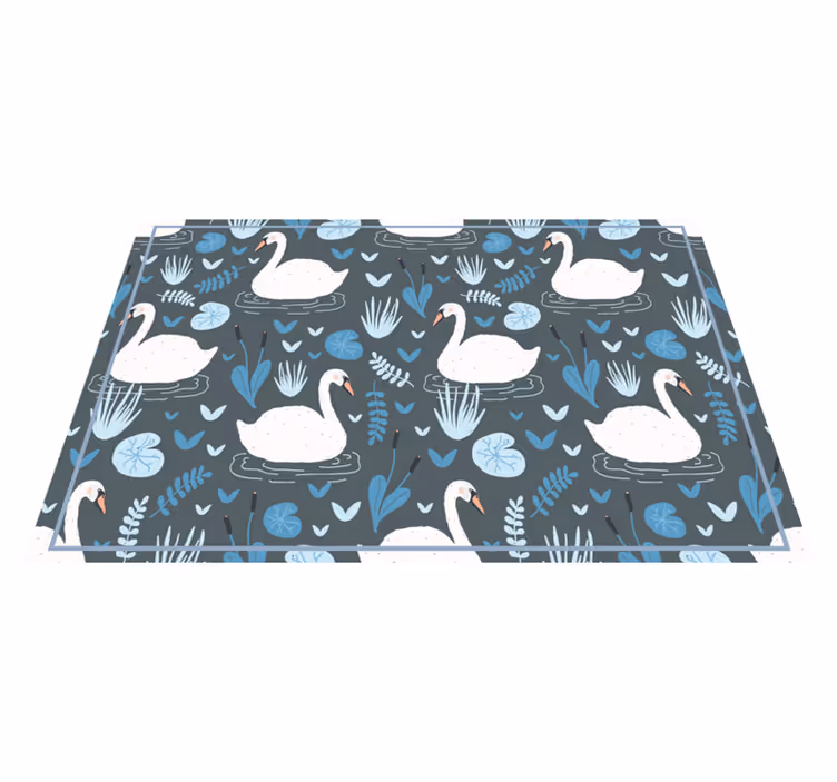 Original placemat swan patterned table surface - TenStickers