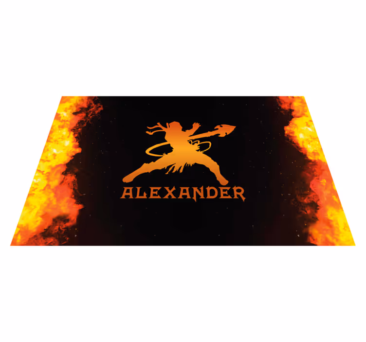 Original placemat fierce warrior silhouette - TenStickers