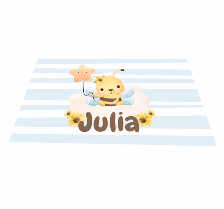Children placemat with adorable bee design - TenStickers