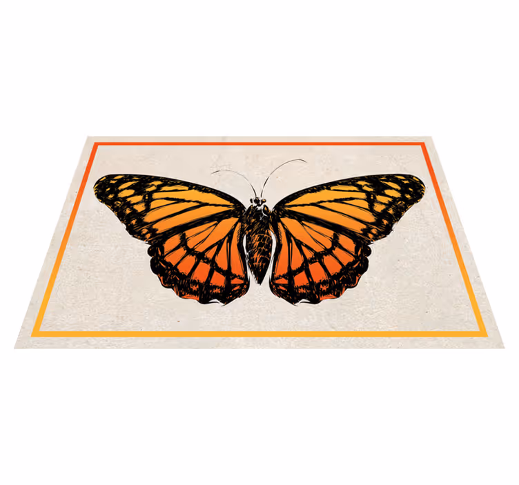 Original placemat orange monarch butterfly - TenStickers