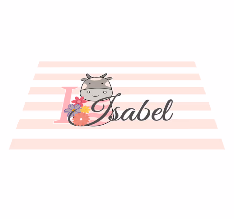 Customisable placemat with cow themed design - TenStickers