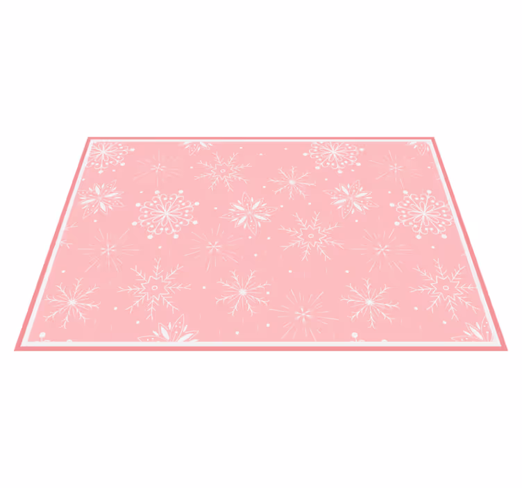 Christmas placemat with snowflake texture surface - TenStickers