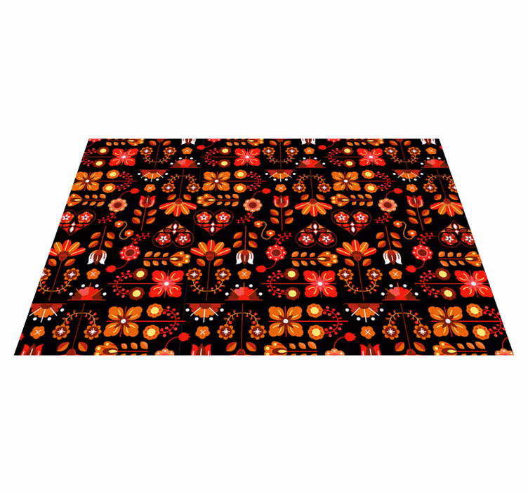 Original placemat lively botanical design - TenStickers