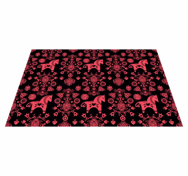 Original placemat playful horse design - TenStickers