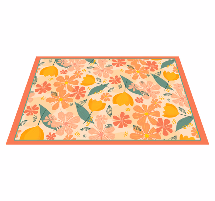 Original placemat floral design mat - TenStickers
