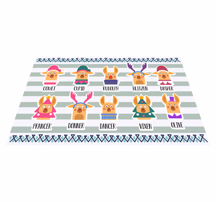 Original placemat reindeer character collection - TenStickers