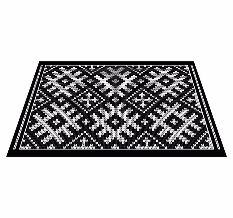 Traditional knitted pattern placemat - TenStickers