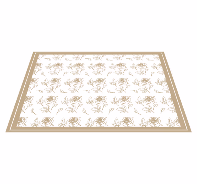Original placemat floral pattern border - TenStickers