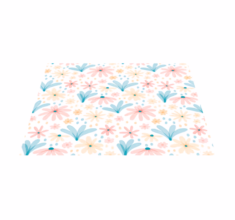 Original placemat in vibrant floral colors - TenStickers