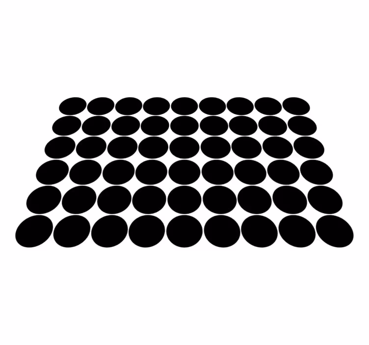Black dots pattern modern placemats - TenStickers