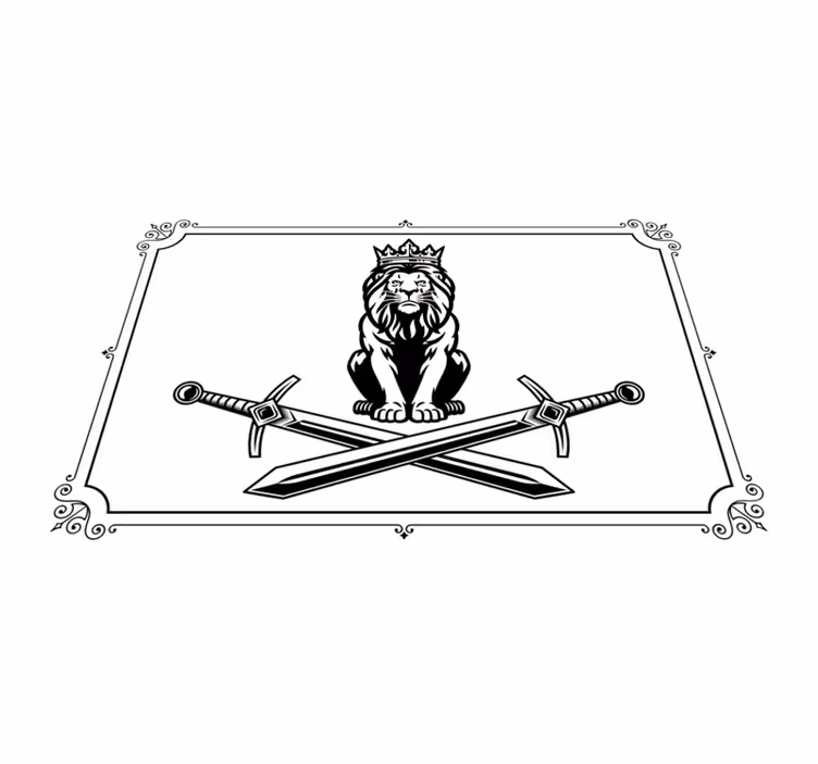 Original placemat lion king emblem - TenStickers