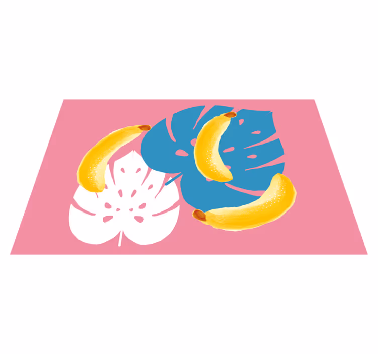 Children placemat with tropical banana design - TenStickers