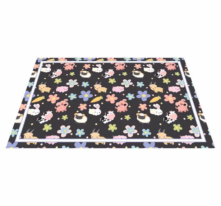 Children placemat with enchanting animal artwork - TenStickers