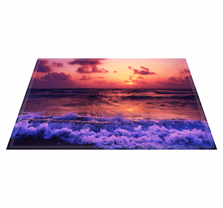 Original placemat sunset ocean view - TenStickers