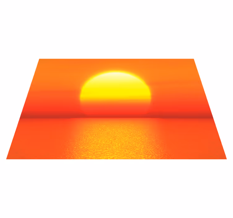 Modern placemat sunset horizon - TenStickers