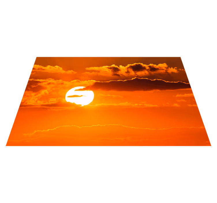 Modern placemat sunset sky design - TenStickers