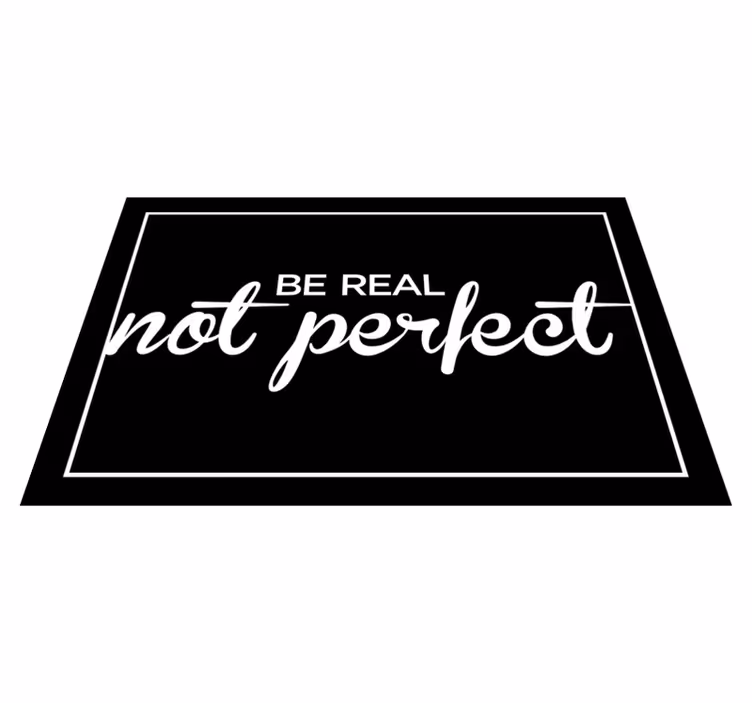 Placemat with quote genuine inspiration - TenStickers
