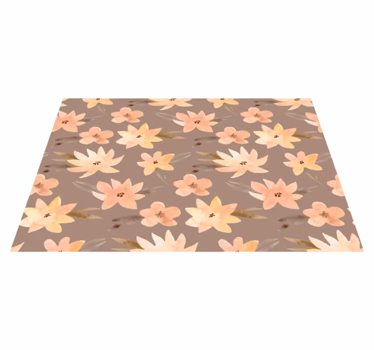 Original placemat floral design background - TenStickers
