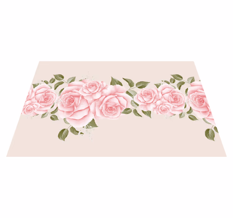 Original placemat elegant rose arrangement - TenStickers