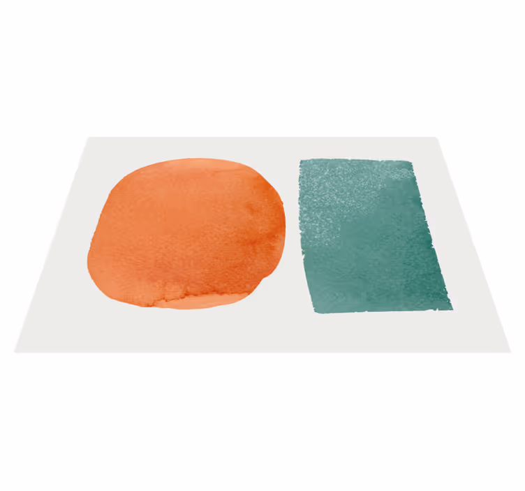 Placemat abstract color blots - TenStickers