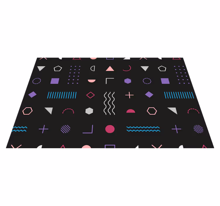 Modern placemat with geometric pattern design - TenStickers