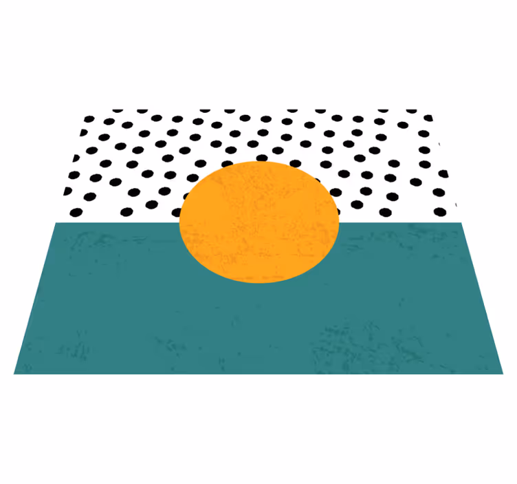 Modern placemat with bold polka dot base - TenStickers