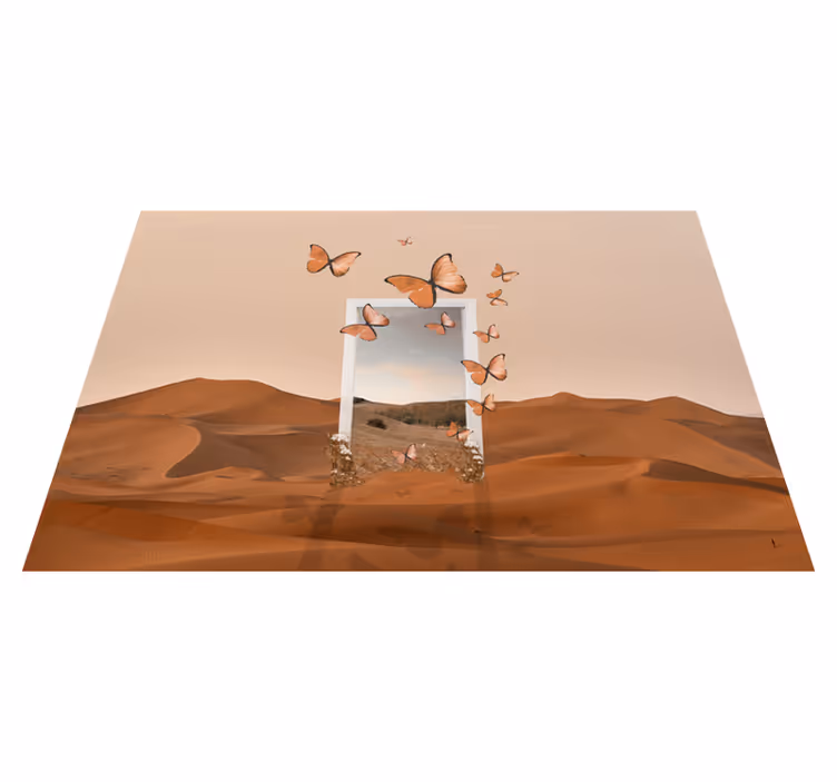 Original placemat butterflies emerging frame - TenStickers