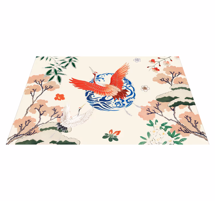 Original placemat with elegant crane design - TenStickers