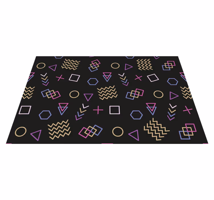 Modern placemat with geometric shape designs - TenStickers