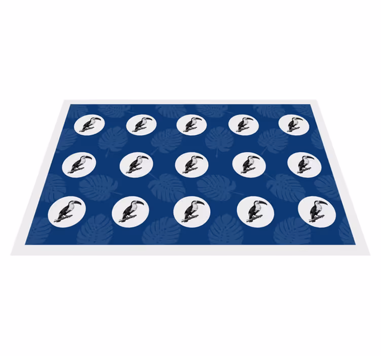 Original placemat tropical bird design - TenStickers