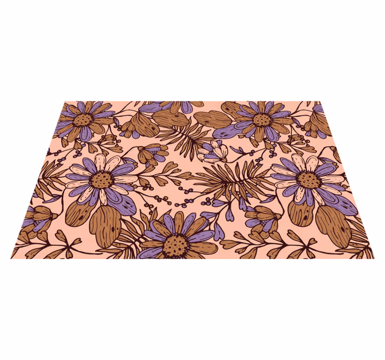 Original placemat floral inspired design - TenStickers