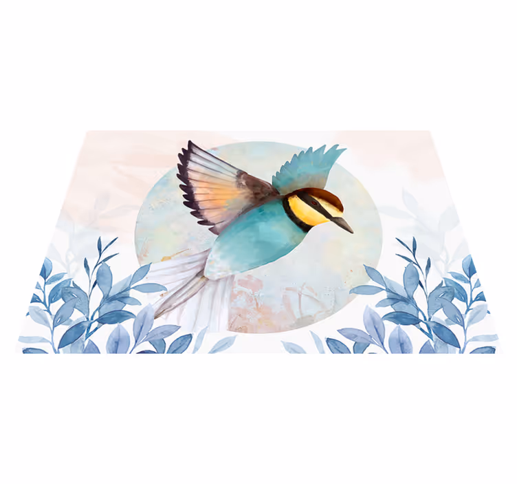 Original placemat vibrant bird art design - TenStickers