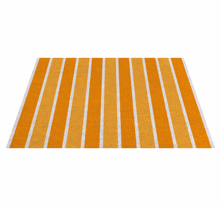 Modern placemat striped orange surface - TenStickers