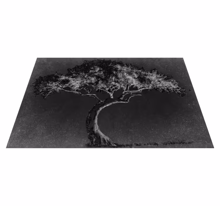 Artistic tree silhouette placemat - TenStickers