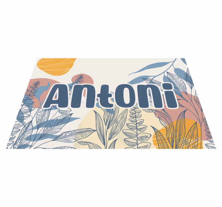 Original placemat with trendy name design - TenStickers