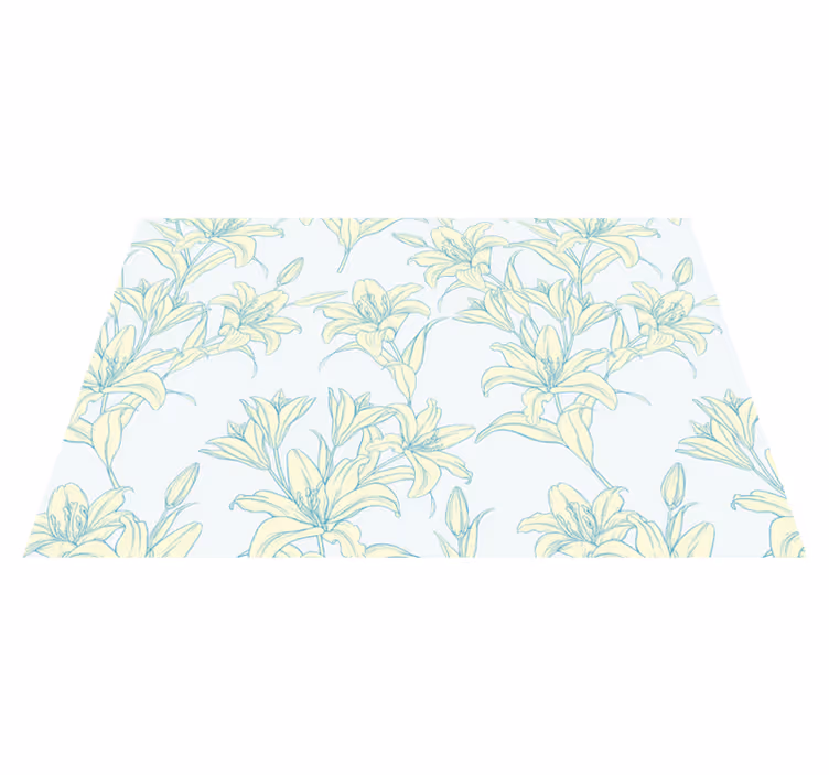 Placemat elegant plant inspired design - TenStickers