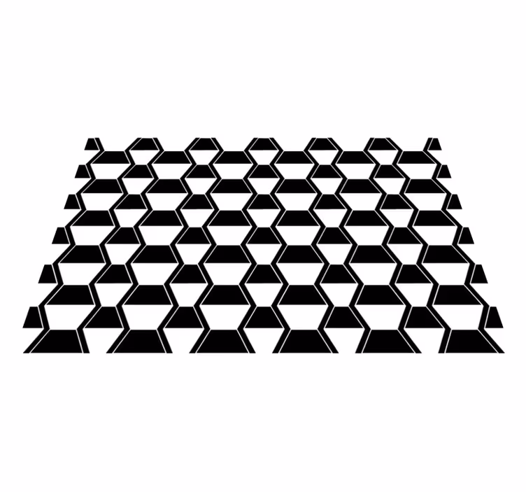 Placemat with stylized hexagonal pattern - TenStickers