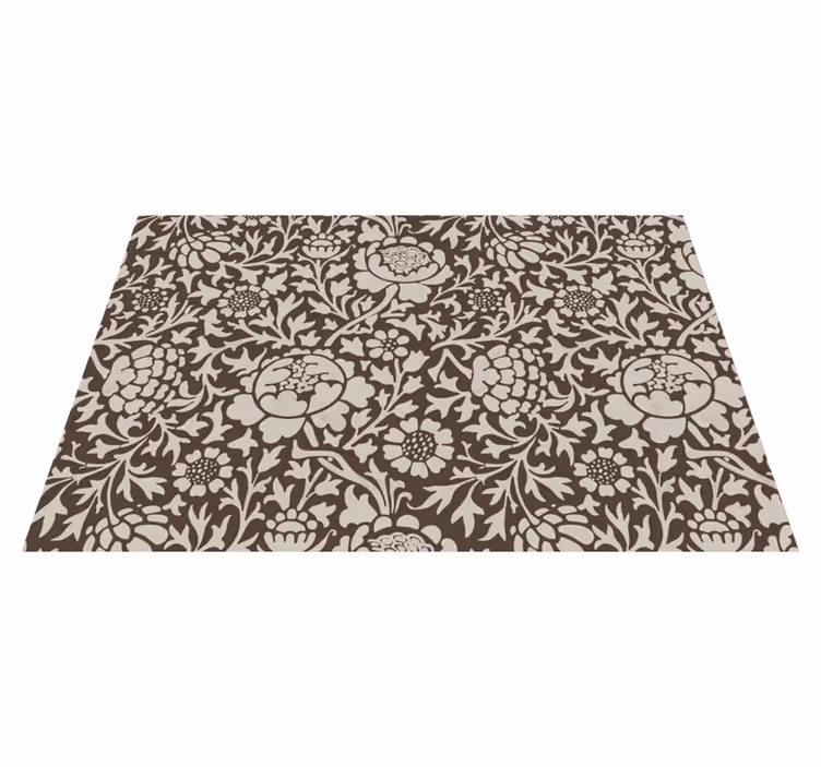Vintage floral print rectangular placemats - TenStickers