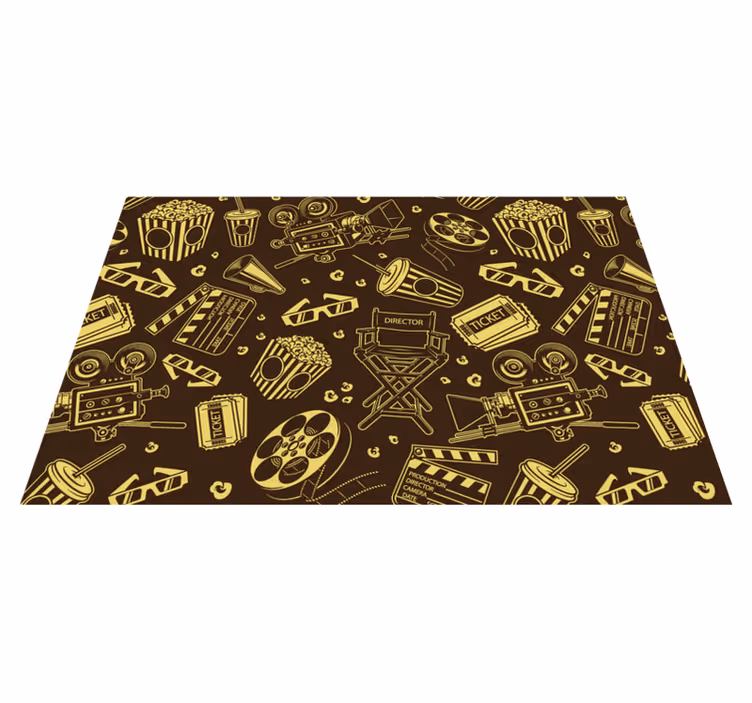 Cinema pattern vinyl Placematshh - TenStickers