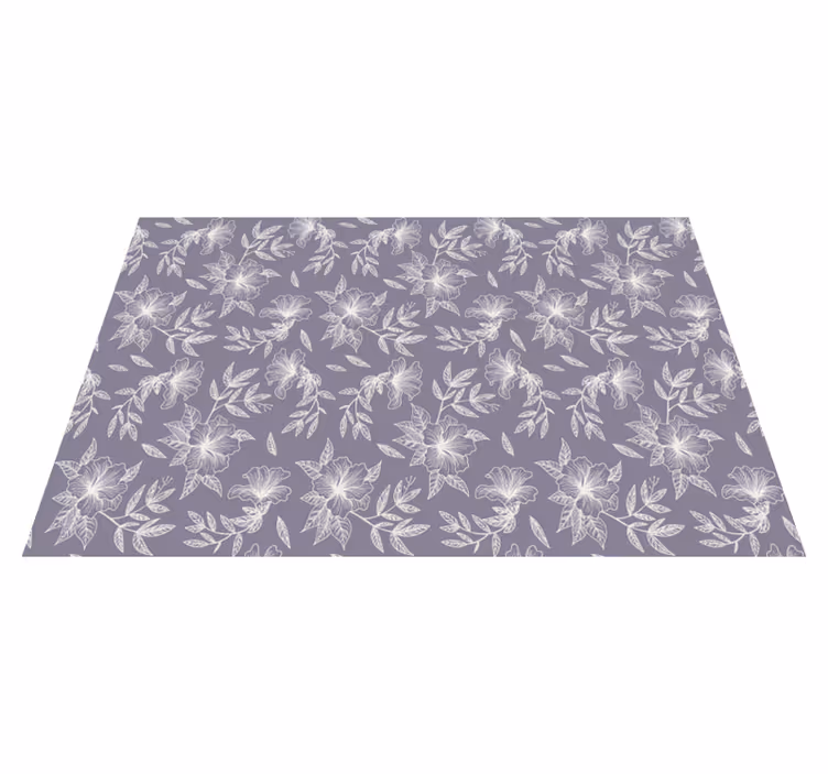 Lilac floral textured placemats - TenStickers