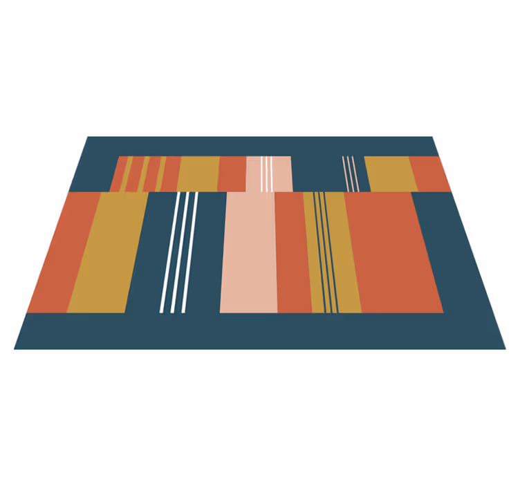 Abstract block lines modern placemats - TenStickers