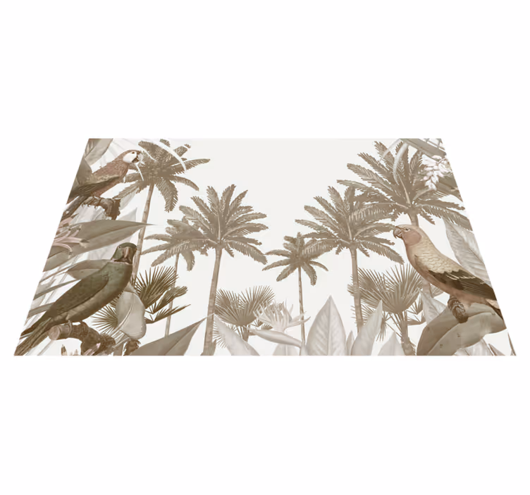Vintage tropical fauna table placemat - TenStickers