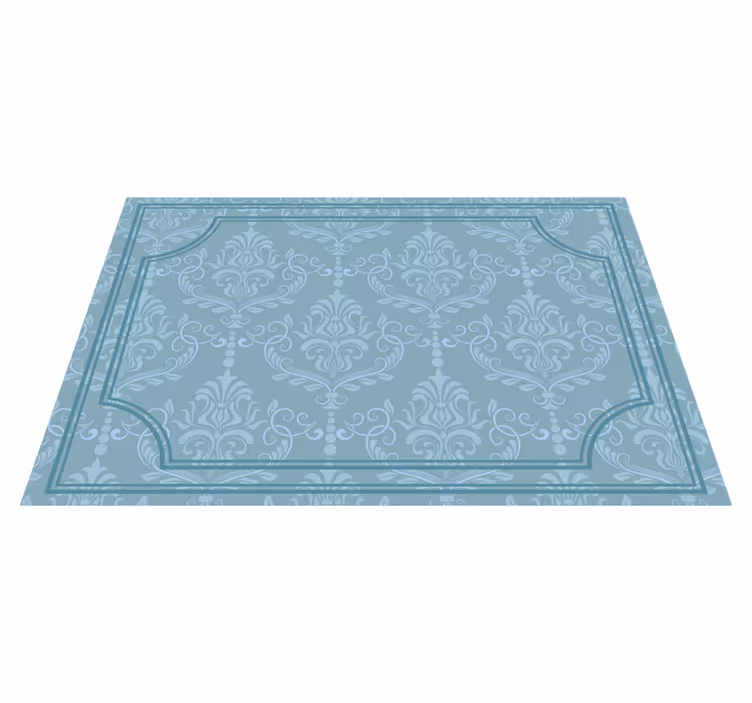Blue floral baroque elegant placemat - TenStickers