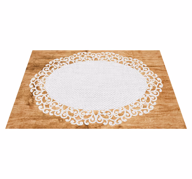 Paper doily placemats original table placemats - TenStickers
