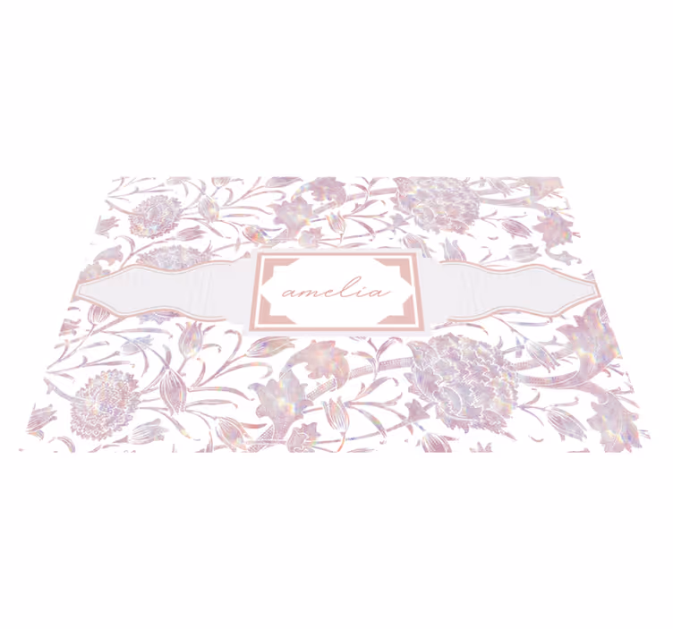 Customisable Flower Placemat - TenStickers