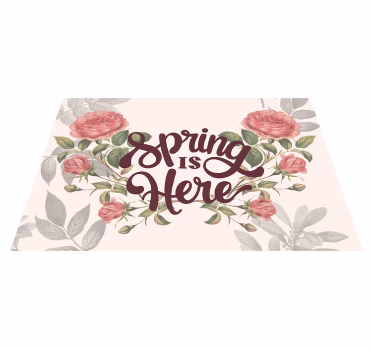 Spring Is Here Floral Placemat For Home - TenStickers