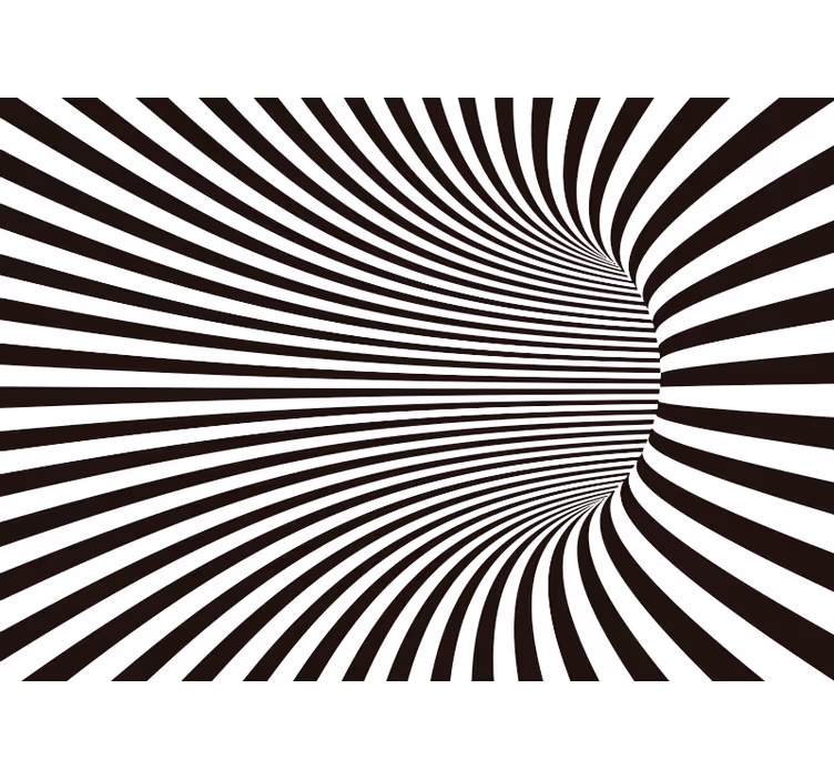 3D wallpaper tunnel effect - TenStickers
