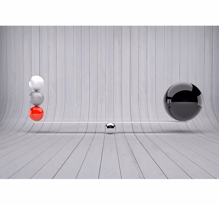 Wooden plank texture 3D mural wallpaper - TenStickers