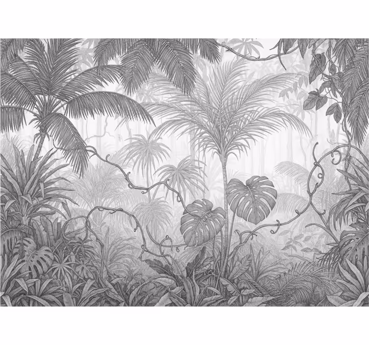 Jungle wall mural cloud dancer landscape mural - TenStickers